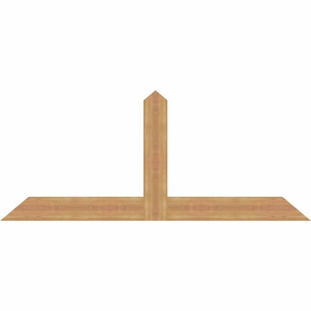 Ekena Millwork Portland Timber Gable Bracket, Western Red Cedar, 72"W x 30"H x 1 1/2"D x 5 1/2"F, 10/12 Pitch GBW072X30X0206POR00SWR